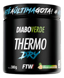 Termogênico Thermo Dry Pote 300g Sabor Abacaxi com Gengibre FTW - DIABO VERDE