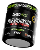 Pré Treino Diabo Verde Pre-Workout Zero Carboidrato Piña Colada 300g FTW