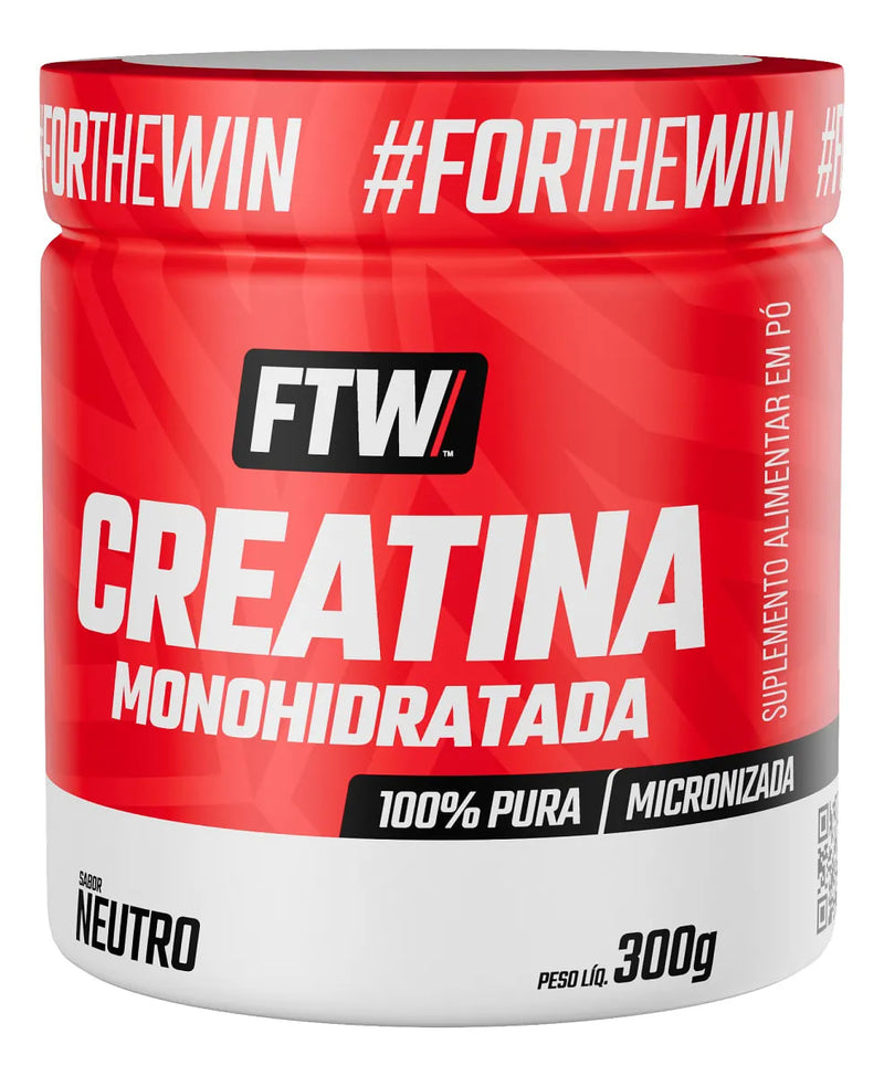 Creatina Monohidratada 100% Pura Pote 300g - FTW