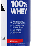 100% Whey protein em pote de 900g Max titanium