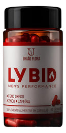 Lybid Men S Performace aumenta o libido - 60 Capsulas - União Flora