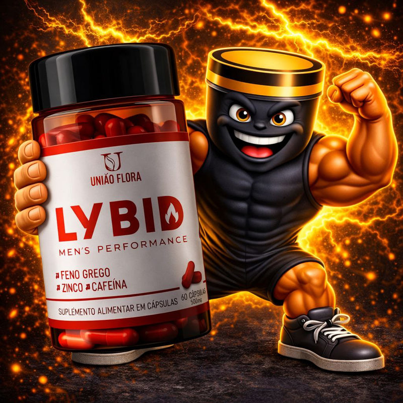 Lybid Men S Performace aumenta o libido - 60 Capsulas - União Flora