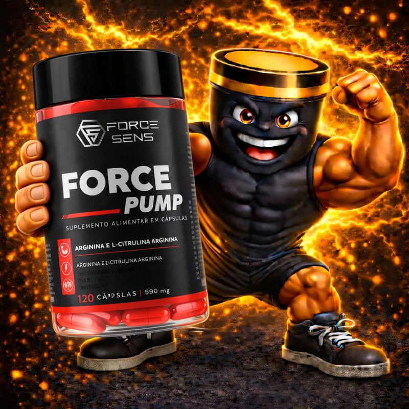 Force Pump 120 Cápsulas vasodilatador e pre treino