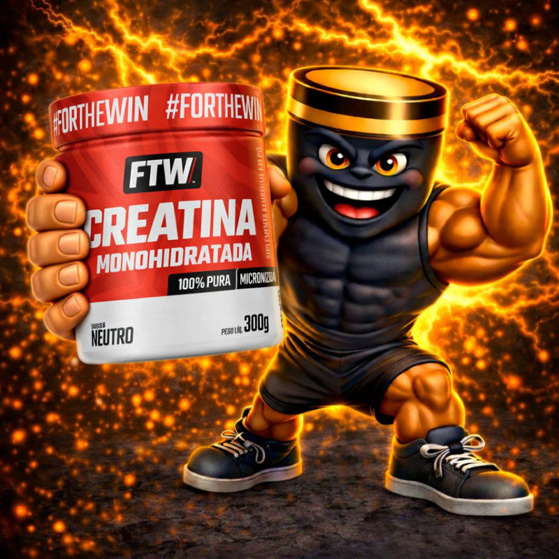Creatina Monohidratada 100% Pura Pote 300g - FTW