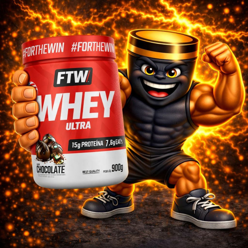 Whey Concetrado Ultra Protein Pote 900g - FTW Varios Sabores