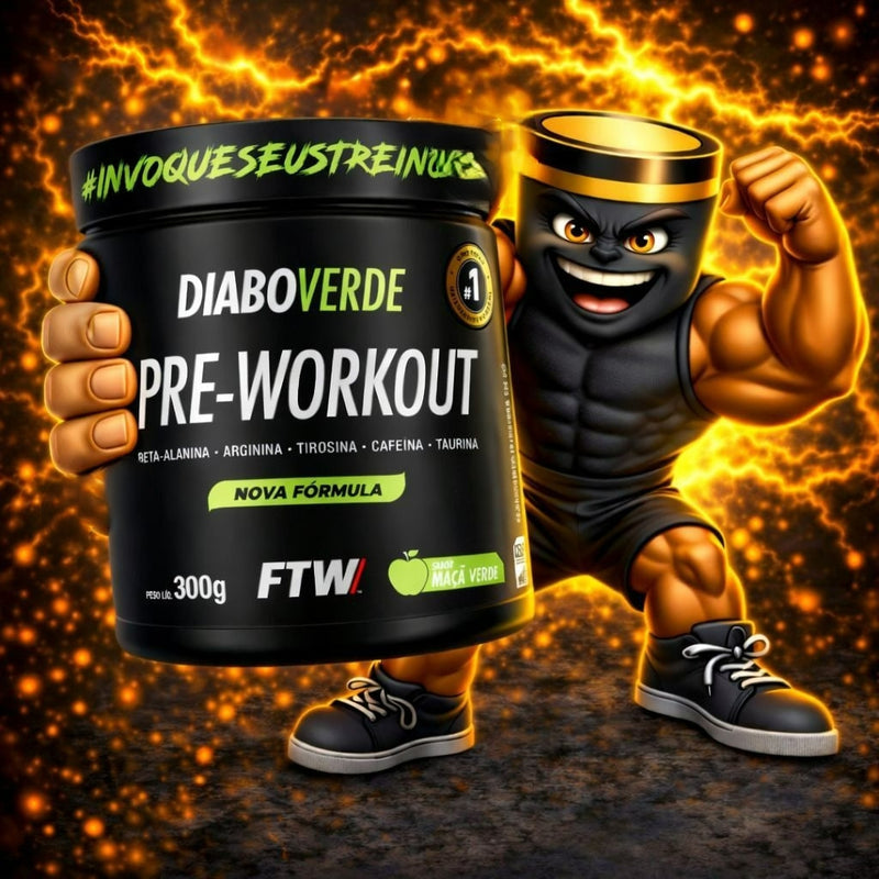 Pré Treino Pre Workout Pote 300g FTW - DIABO VERDE